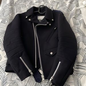 Sacai wool biker jacket